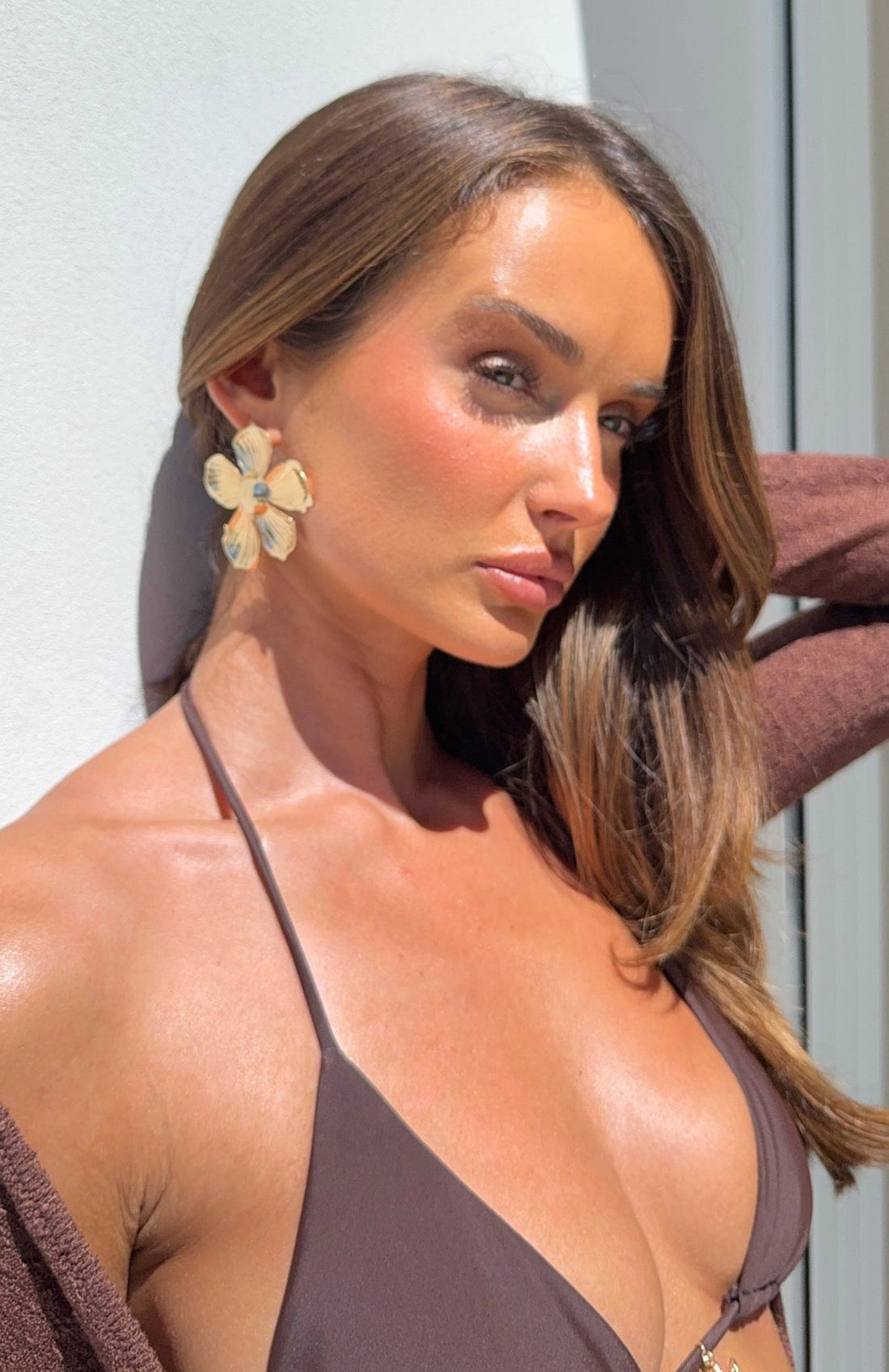 Missy Jewelry Ivyana Gold Bloom Earrings