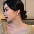 Izabell Butterfly Pearl Stud Earrings [9MMWKGQY]