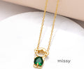 Jackson Zircon Heart Necklace [VOJH33HD]