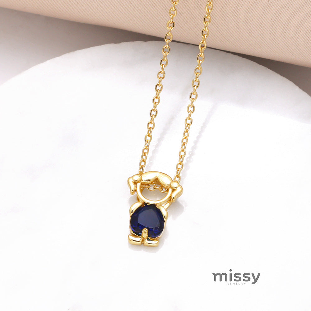 Jackson Zircon Heart Necklace [247NEQE0]