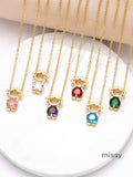 Jackson Zircon Heart Necklace [GKO6FFUC]