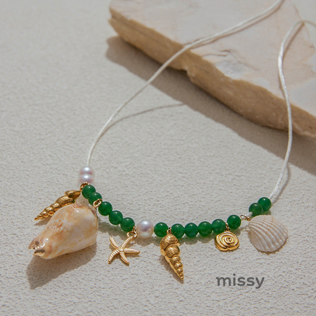 Jade Delicate Pearl Waist Chain [DE0JYGY9]