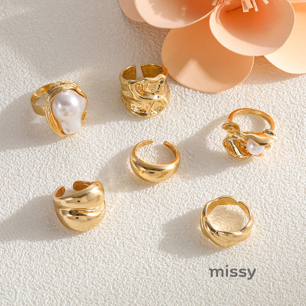 Jadelynn Geometric Ring Set [4IHABQ70]