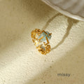 Jadelynn Natural Stone Open Ring [XK7R28JK]
