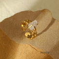 Jadelynn Natural Stone Open Ring [UKIFFM1L]