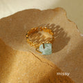 Jadelynn Natural Stone Open Ring [1TUVZSDP]