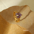 Jadelynn Natural Stone Open Ring [PKIA63EQ]