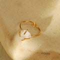 Jadelynn Natural Stone Open Ring [ENMW3DW3]