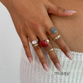 Jaelah Stackable Gemstone Ring Set