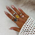 Jaelah Stackable Gemstone Ring Set