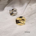 Jaelani Asymmetrical Geometric Ring [Q1TR9X59]