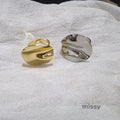 Jaelani Asymmetrical Geometric Ring [OWOSZD5X]