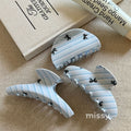 Jaiyana Striped Bow Claw Clip
