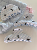 Jaiyana Striped Bow Claw Clip