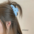 Jaiyana Striped Bow Claw Clip