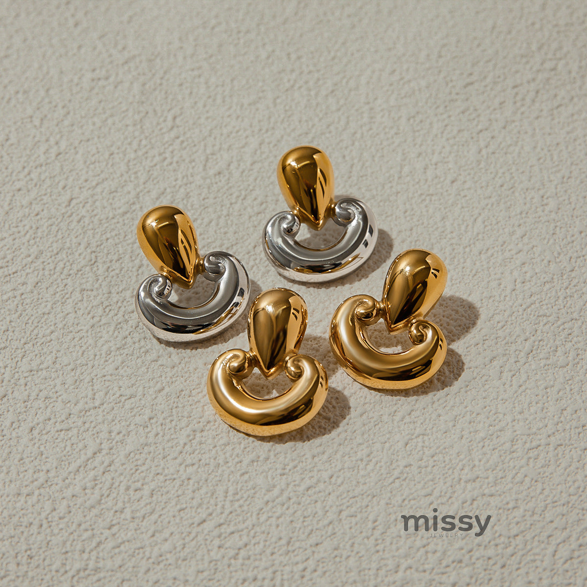 Jaleyah Polished Hoop Earrings [98B55C1O]