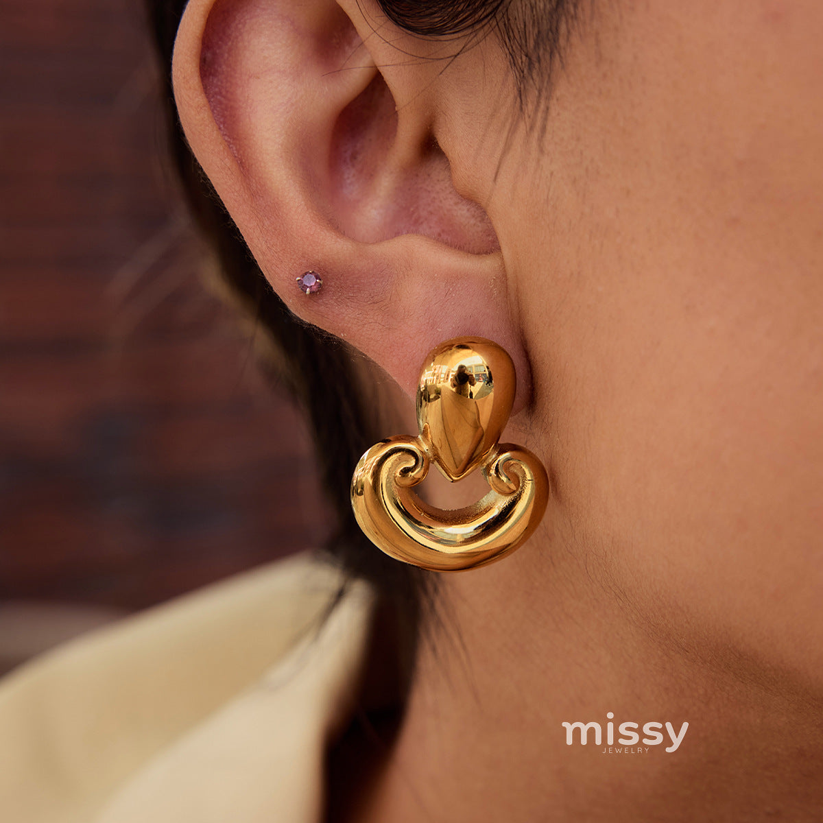 Jaleyah Polished Hoop Earrings [6UGERXP2]