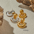 Jaleyah Polished Hoop Earrings [LV6RNL2Y]