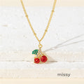 Jalyssa Enamel Fruit Necklace [14ZUHSP2]