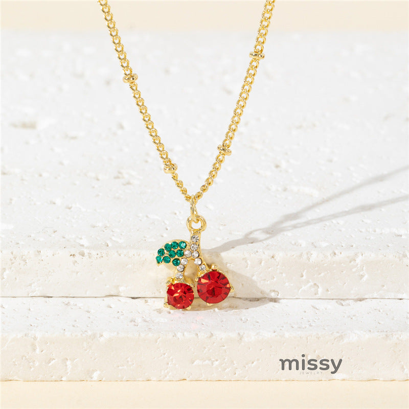 Jalyssa Enamel Fruit Necklace [14ZUHSP2]