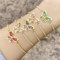 Jamira Zircon Butterfly Bracelet [HND20SVQ]