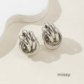 Janel Coiled Metal Earrings [FB72OIJX]