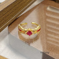 Janell Colorful Enamel Open Ring [XHI4ZM6T]
