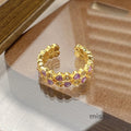 Janell Colorful Enamel Open Ring [3JIGM4A9]