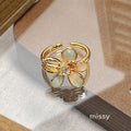 Janell Colorful Enamel Open Ring [2P1QMNDO]