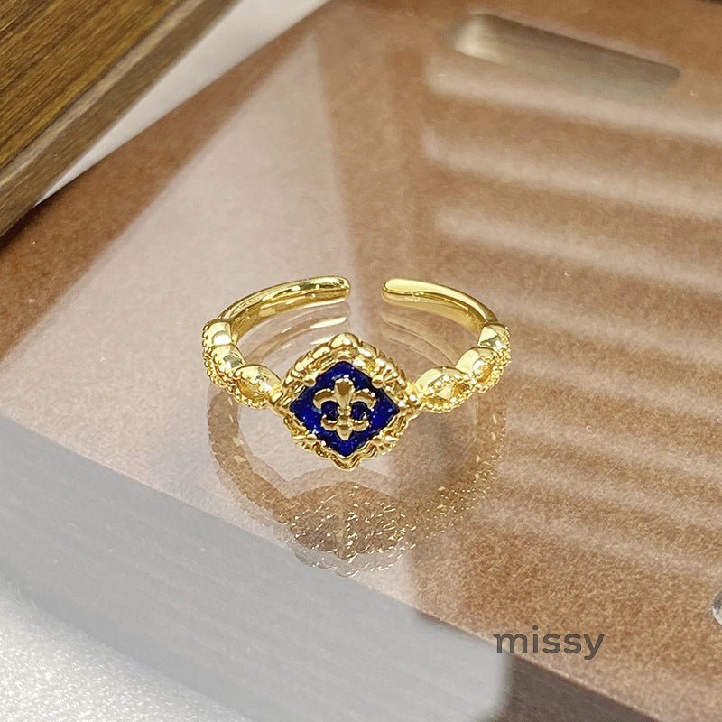 Janell Colorful Enamel Open Ring [MDM1K3CD]