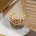 Janell Colorful Enamel Open Ring [AJSSSZR3]