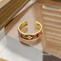 Janell Colorful Enamel Open Ring [VD11OAGT]