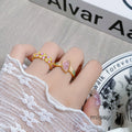 Janell Colorful Enamel Open Ring [UFWL5AJF]