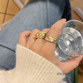 Janya Butterfly Enamel Stacked Ring [W1UP7ABL]