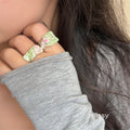 Janyah Enamel Butterfly Ring [395T1N8H]