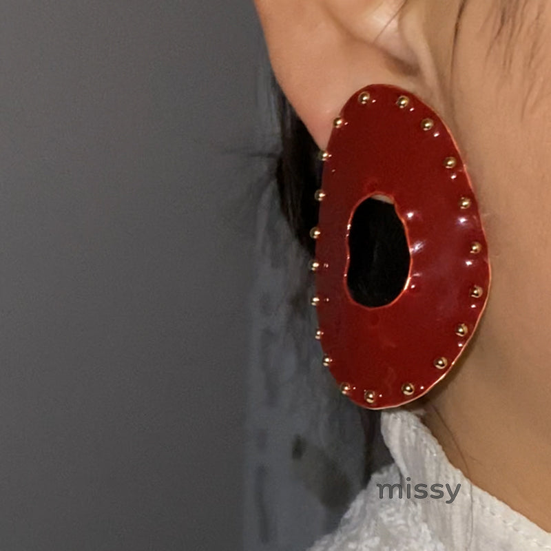 Jaretzy Retro Heart Earrings [XY7VUGUL]