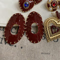 Jaretzy Retro Heart Earrings [L3Z1VDNK]