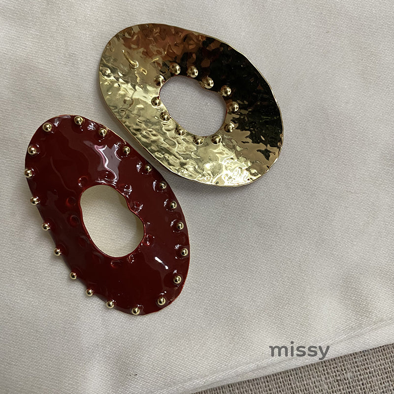 Jaretzy Retro Heart Earrings [3ZTLTNJU]