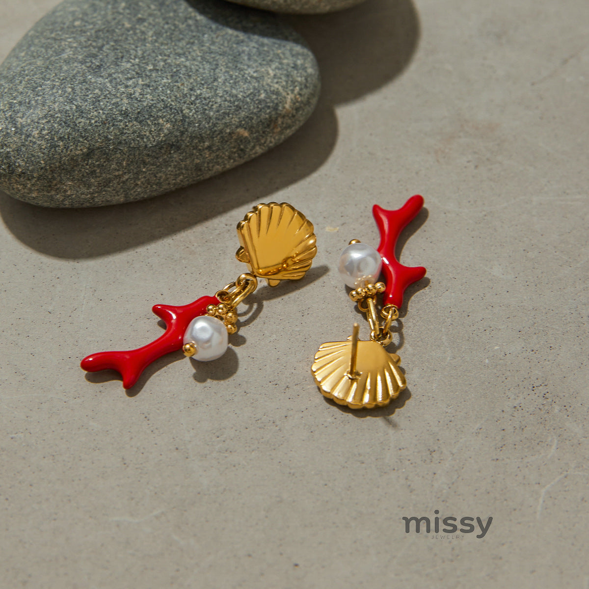Jasper Cross Pearl Drop Earrings [X0OZ8DFP]