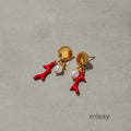 Jasper Cross Pearl Drop Earrings [8MVQWNOP]