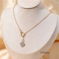 Jaylyn Rhinestone Heart Necklace [CGAQ3RU7]