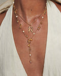 Missy Jewelry Jaylynn Pearl Lariat Necklace