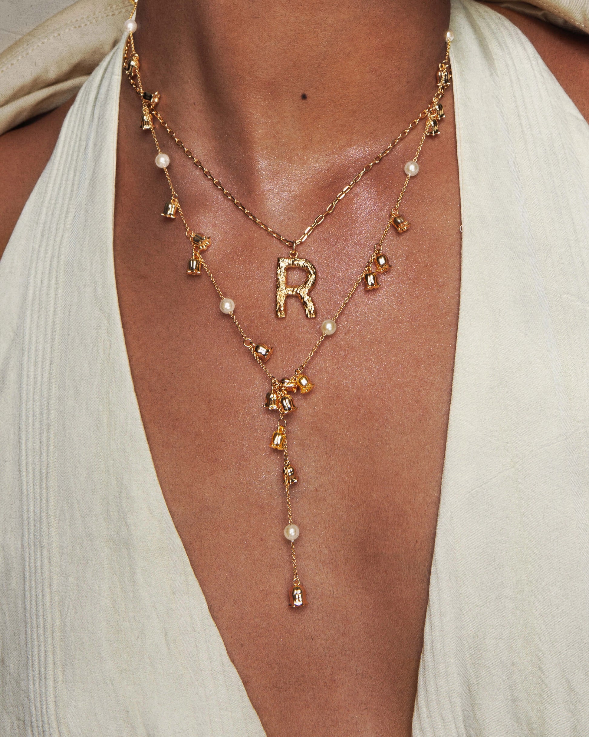 Missy Jewelry Jaylynn Pearl Lariat Necklace