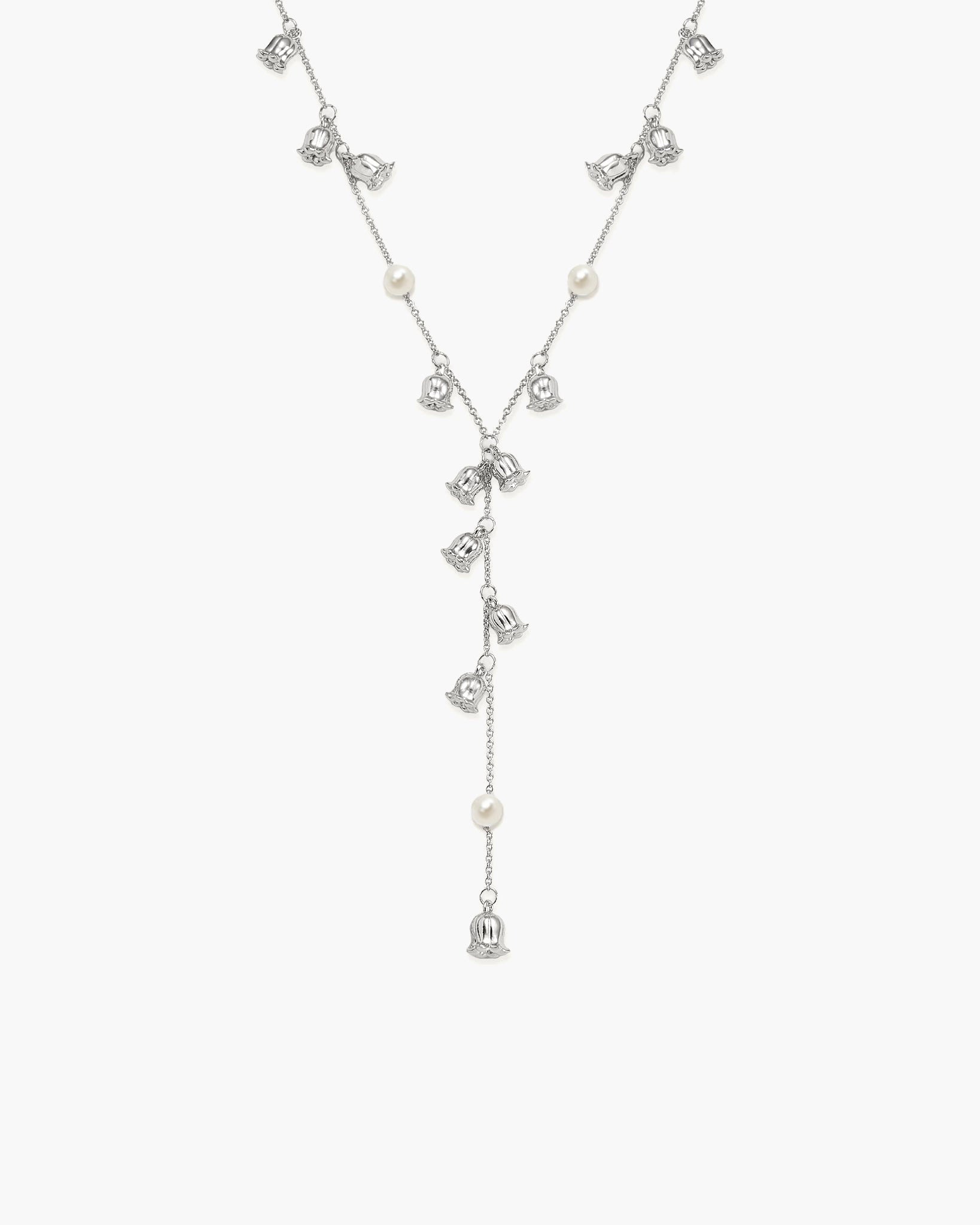 Missy Jewelry Jaylynn Pearl Lariat Necklace