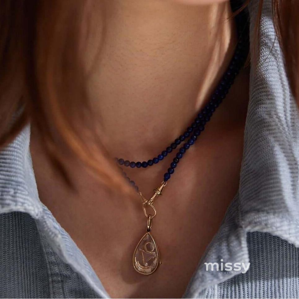 Jayme Dainty Zircon Charm Necklace [MTW044OR]