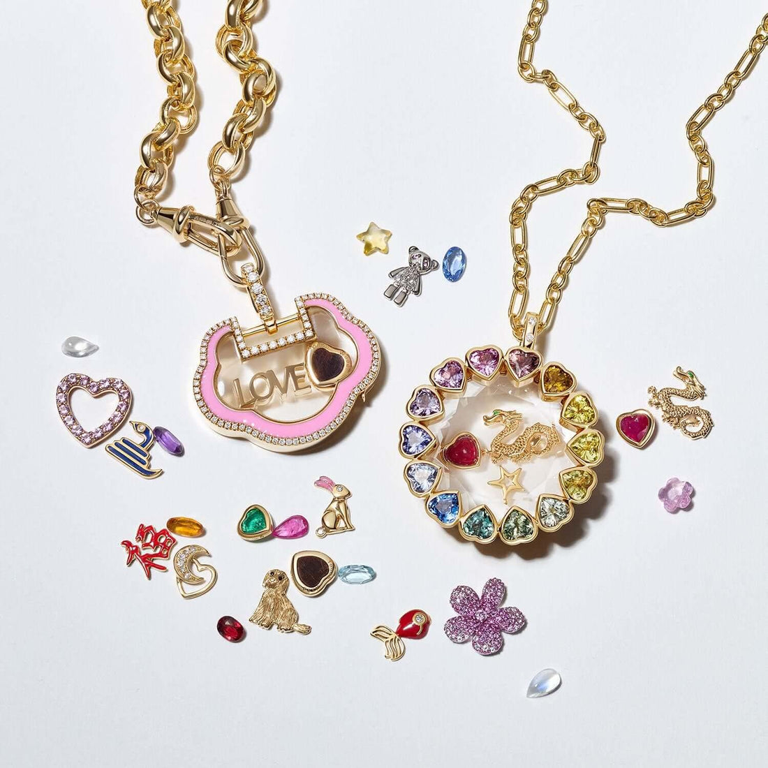 Jayme Dainty Zircon Charm Necklace [I36N9MOO]