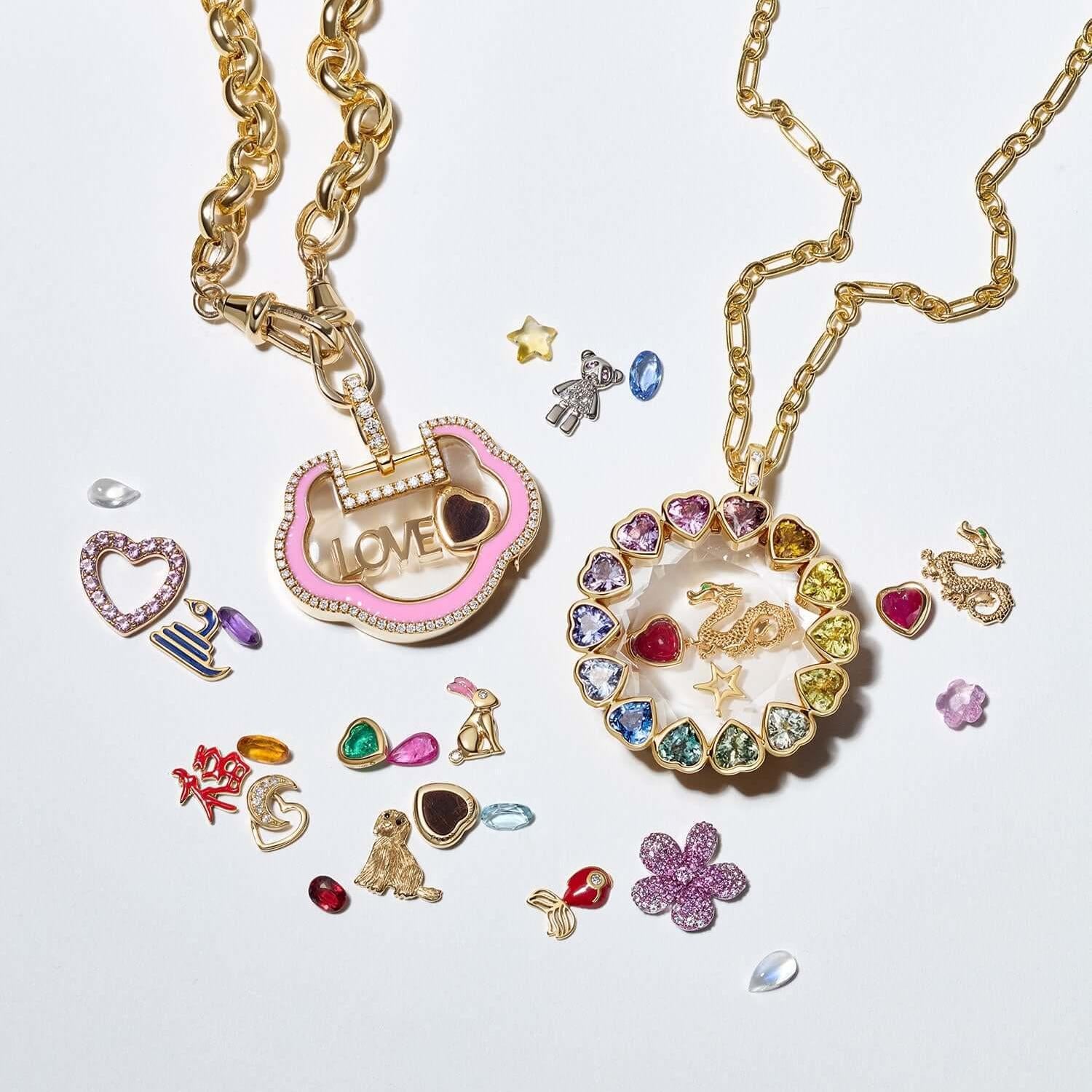 Jayme Dainty Zircon Charm Necklace [I36N9MOO]