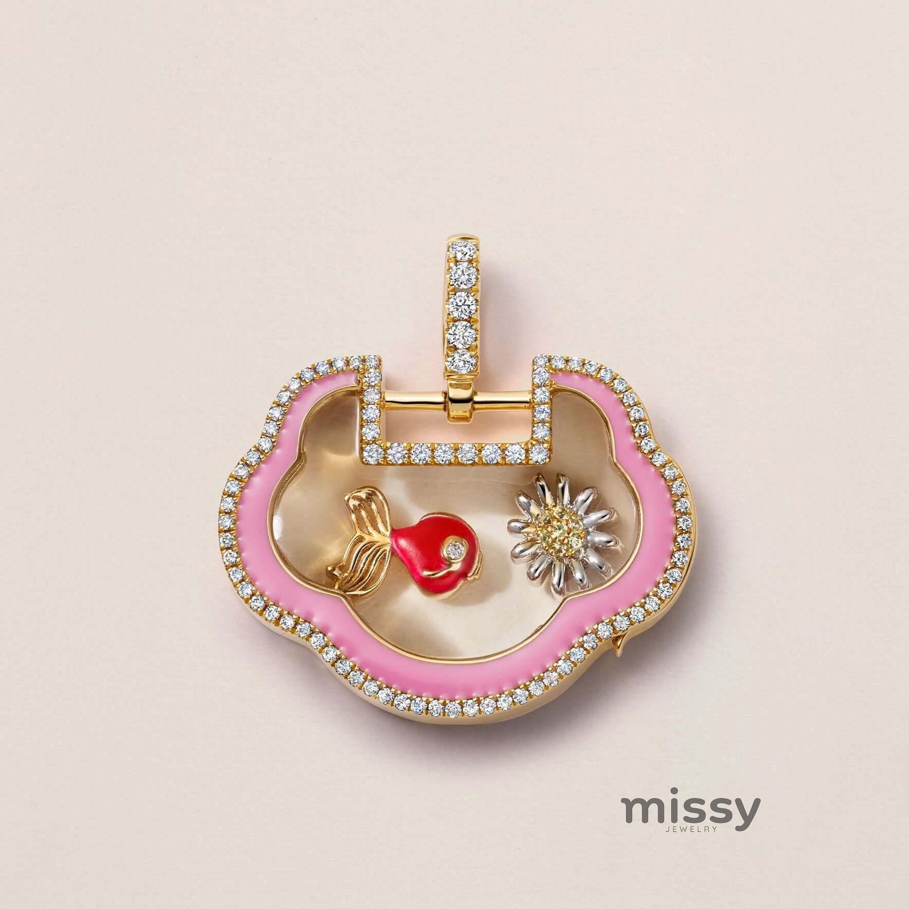 Jayme Dainty Zircon Charm Necklace [4BHSJ7CM]
