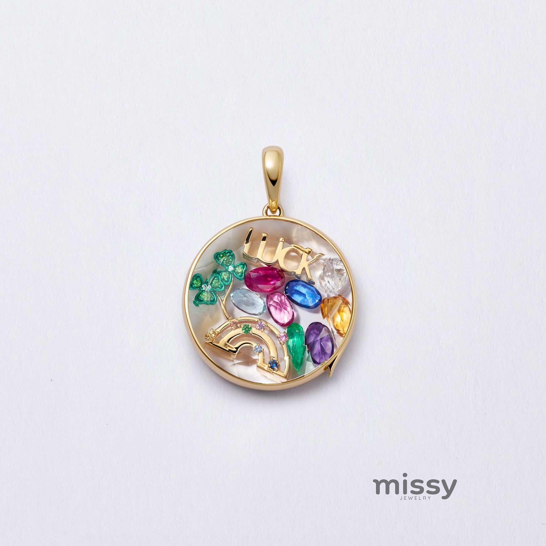 Jayme Dainty Zircon Charm Necklace [B8VUKFX4]