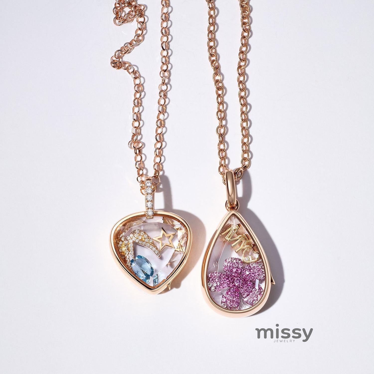 Jayme Dainty Zircon Charm Necklace [BZKB7MIM]